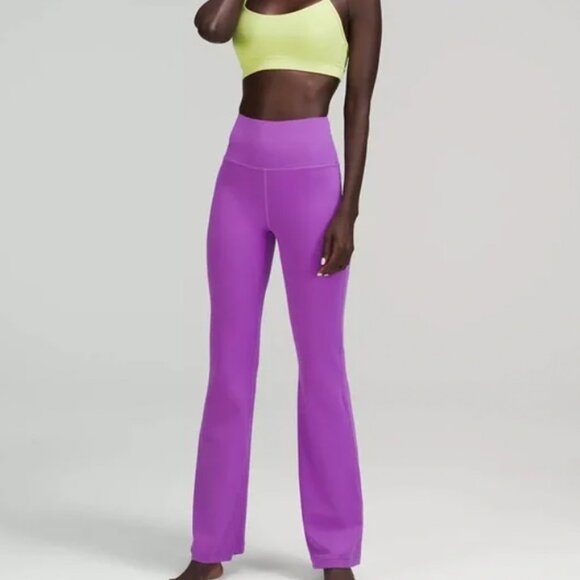 lululemon athletica Pants - Lululemon Groove SHR Flare in Moonlight Magenta size 8